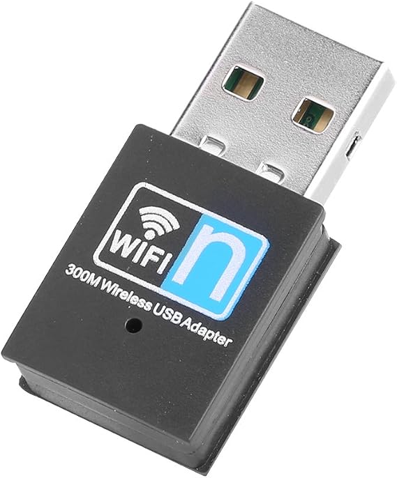 USB Adapter,300M Mini USB 2.0 Adapter Dongle Network Card Receiver for Desktop Laptop,High Speed Data Transfers,for 2000/XP/Vista/7/8/10, Linux,etc