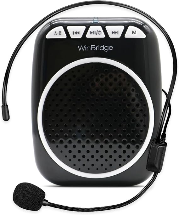 WinBridge Voice Amplifier with Wired Headset Microphone for Teachers WB001