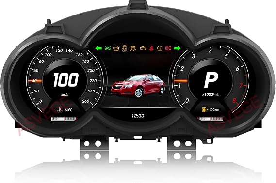 12.3 Digital Gauge Cluster for Chevy Chevrolet Cruze Lacetti 2009-2014