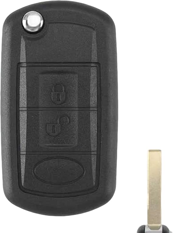 3 Buttons For Range Rover Key Fob Replacement Flip Key Case Shell For Land Rover Discovery 3 Range Rover Sport Key Cover with HU101 Blade