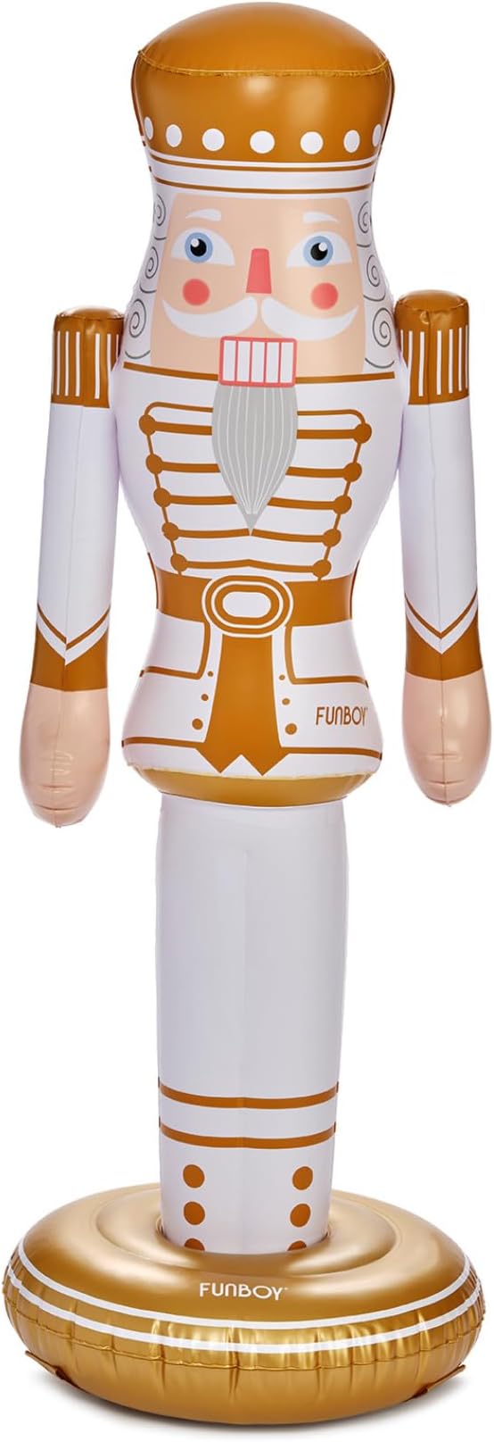 FUNBOY Gold Inflatable Nutcracker 3.5ft Tall Indoor/Outdoor Holiday Decoration Christmas Yard & Porch Decor