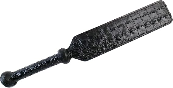 Rose Red Leather Paddle Riding Whip 16.14 inch Durable Equestrian Paddle,Leather Riding Crop Paddle Costume Accessory