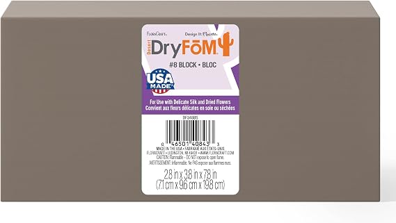 FloraCraft Floral Desert DryFoM Brick 2.8 Inch x 3.8 Inch x 7.8 Inch Brown