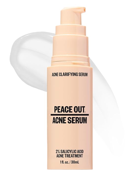PEACE OUT Acne Face Serum with 2% Salicylic Acid (1 fl oz)