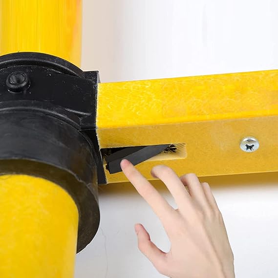 Fiberglass Ladder 6 8 10 14 16 Ft, Foldable Non Conductive Telescoping Ladder for Outdoor Electrical Work, Extendable Telescopic Ladder Commercial (Color : No Hooks, Size : 2 M/6.6