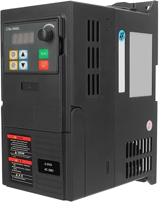 Variable Frequency Drives 3 Phase 380-440V Input 0-440V Output, LK320 Motor Inverter Converter for Spindle Motor Speed Control, CNC VFD Inverter with Simple PLC Function, 3 VF Curves2.2kW 9.5A