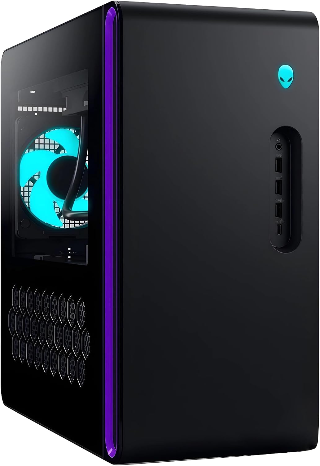 Alienware Aurora R16 Gaming Desktop PC - Intel Core i7-14700K 20-Core up to 5.60 GHz, 16GB RAM, 4TB NVMe SSD  10TB HDD, GeForce RTX 4060Ti 8GB GDDR6, Windows 11 Home, Liquid Cooling, Basalt Black