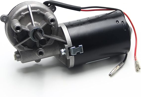 Heyiarbeit 24V 30RPM DC Worm Gear Motor High Torque Turbine Worm Gear Reduction Motor Reversible Speed Reducing Electric Gear Box Motor for DIY Robot Door Lock