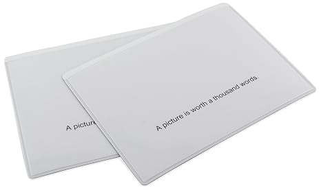 Master Magnetics ZGPHP3.5x5MW-CX25 Magnetic Pockets, Flexible, Clear Plastic Pocket with Full Magnetic Back,3.5" Wide, 5" Height, Clear, White Background (Pack of 25)