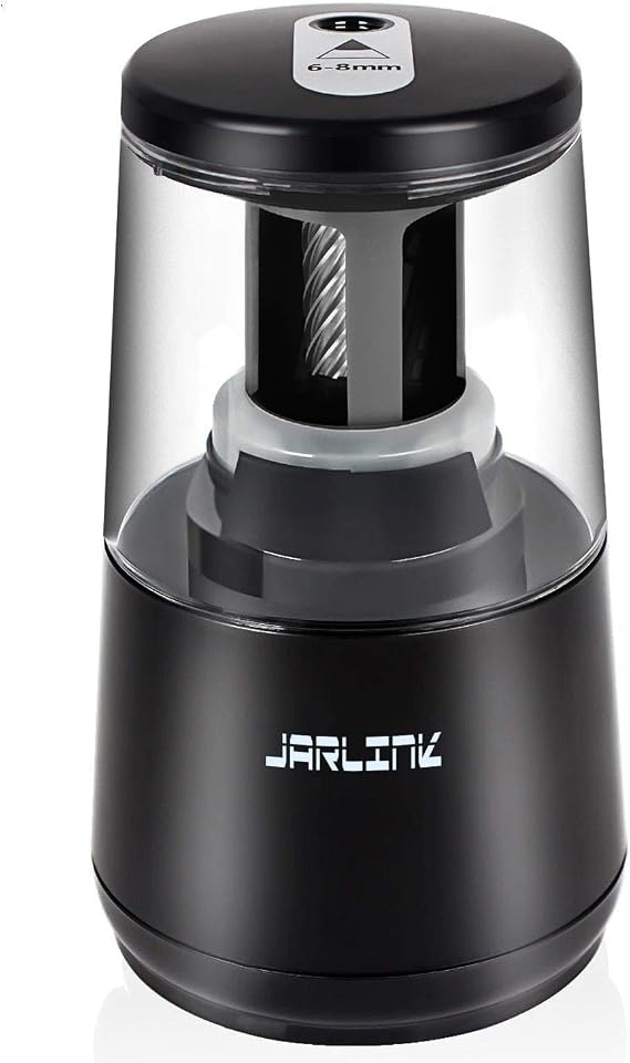 JARLINK Electric Pencil Sharpener, Heavy Duty Helical Blade, Auto Stop