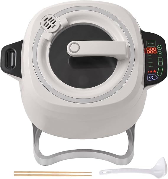 Automatic Cooking Pot - 360 Rotating Cooking Wok for Fried Rice - Fully Automatic Intelligent Stewing Machine - Easy Cooking Solution for Every