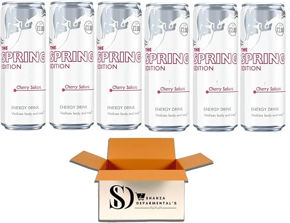 Spring Edition Cherry Sakura 473 ml Cans – Limited Seasonal Energy Drink (6 Cans)