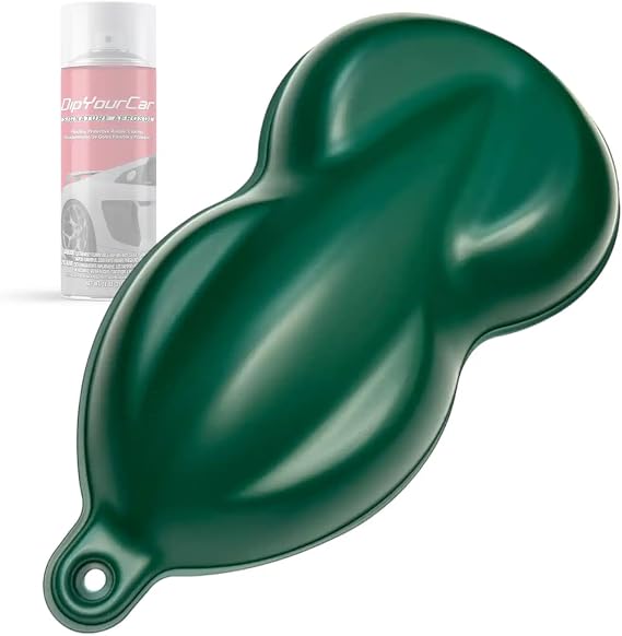 DipYourCar Hunter Green PDS Spray Peelable Car Paint Aerosol for Wheels, Rims, Automotive Coating, Easy Application