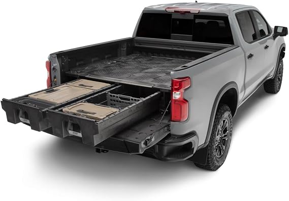 DECKED Truck Bed Storage System Includes System Accessories | Compatible with Chevy Silverado & GMC Sierra 1500/2500 (1999-2007 Classic Body Style/Legacy Body) 6'6" Bed
