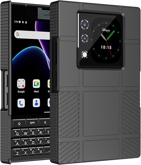 Nakedcellphone スリムシリーズ Unihertz Titan 2 電話ケース - ブラック | ハードシェルカバー、満足のいく質感グリップ、マット