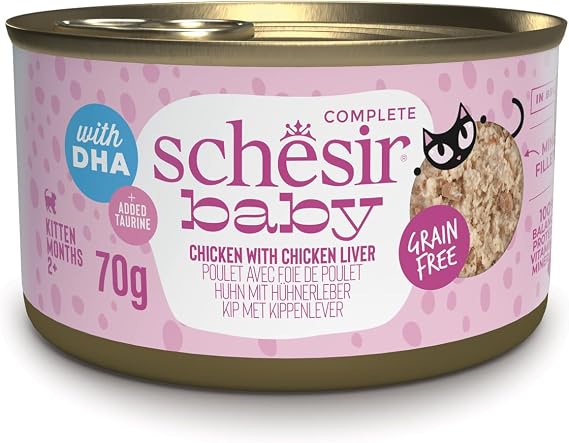 Canned Chicken Liver Mousse with Schesir Baby Chicken 70g