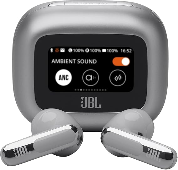 JBL Live Flex 3, Wireless Earbuds, Silver