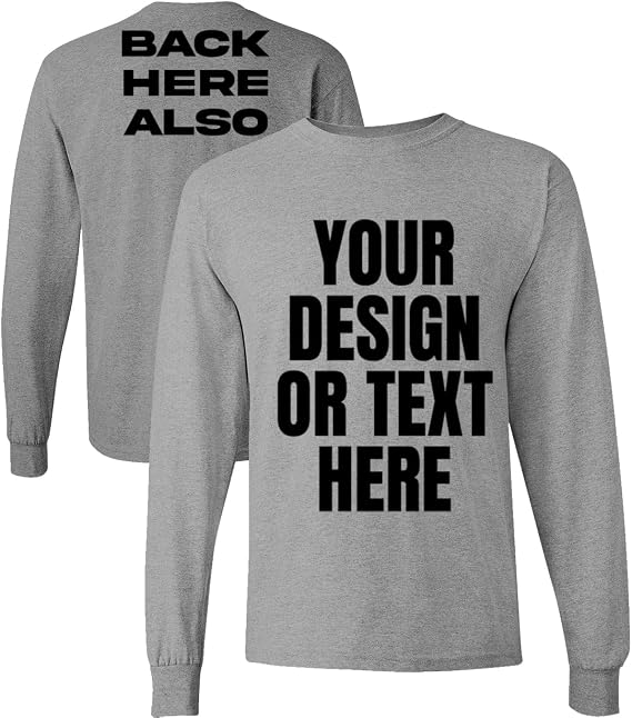Kolossus Customizable High Visibility Long Sleeve Work Shirts Design Your Own Personalized t Shirts with Logo Photo Text
