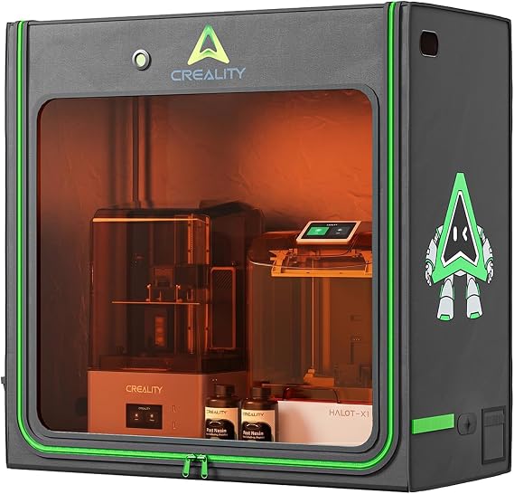 Creality Official Resin 3D Printer Enclosure, 1000x500x1000mm Thermal Protective Cover with Fan Interface, Anti-Curing UV Blocking Dustproof Noise