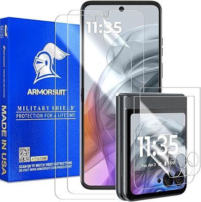 ArmorSuit 22 Pack Screen Protector for Motorola Razr 2024 Case Friendly MilitaryShield HD Clear Film - Made in USA