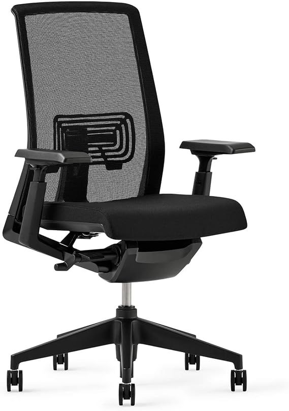 Haworth Very Ergonomic Office Chair, Home Office Desk Chair, Coal