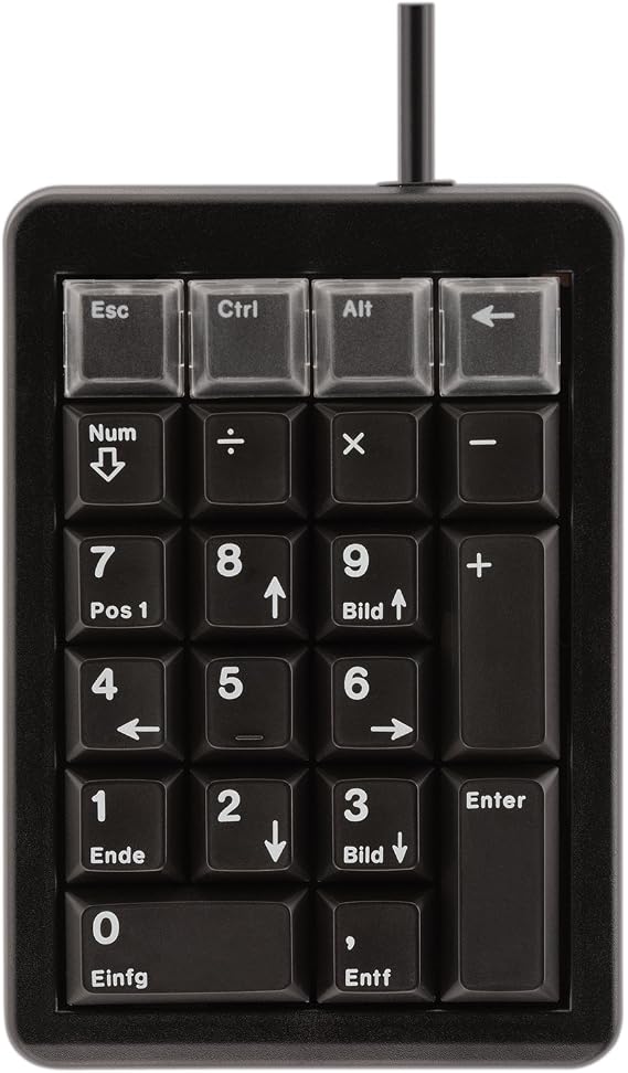 CHERRY Ultraslim Programmable Keypad, Black - 26 Keys - G84-4700LUCUS-2