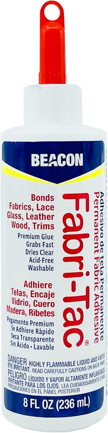 Beacon Adhesive Fabri-Tac 236 ml bottle of fabric adhesive tape, other, transparent, 20x5x5 cm, 236