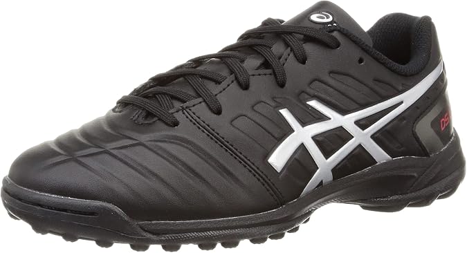 Asics Unisex Adult DS Light Club TF Soccer Cleats, 001 Black/Pure Silver, 28.0 cm 3E