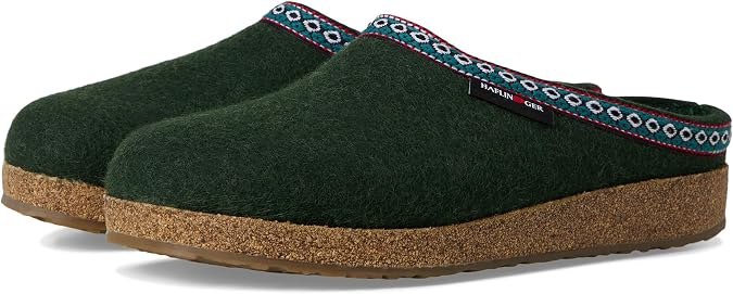HAFLINGER Women's Gz Classic, Spruce, 6 Medium