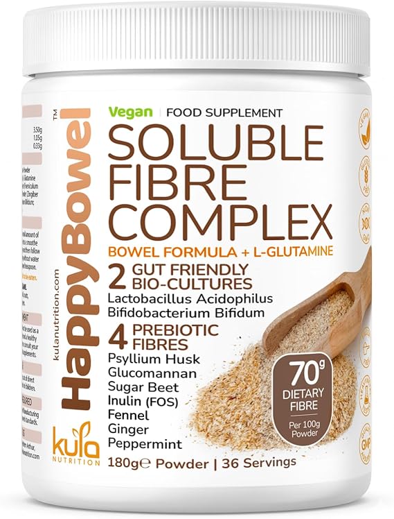HappyBowel - Soluble Fibre Complex - Dietary Fibre Powder Supplement - 180g