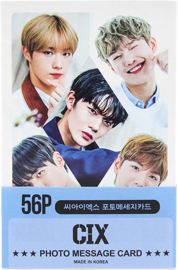 ZeeSOON K-POP IDOL Group New Photo Message Card 56pcs set (Postcard / 56sheets) or Transparent Card 25pcs set (CIX)