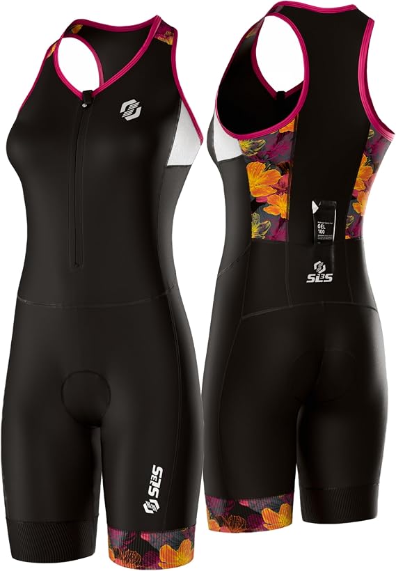 SLS3 Triathlon Suits Women - One Piece Tri Suit Women with Comfortable and Durable FRT Fabric, No Shelf Bra
