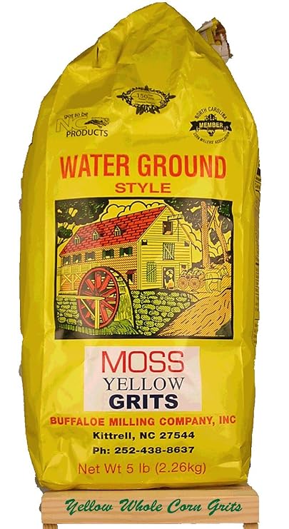 Moss Water Ground Yellow Corn Grits 5 Lbs