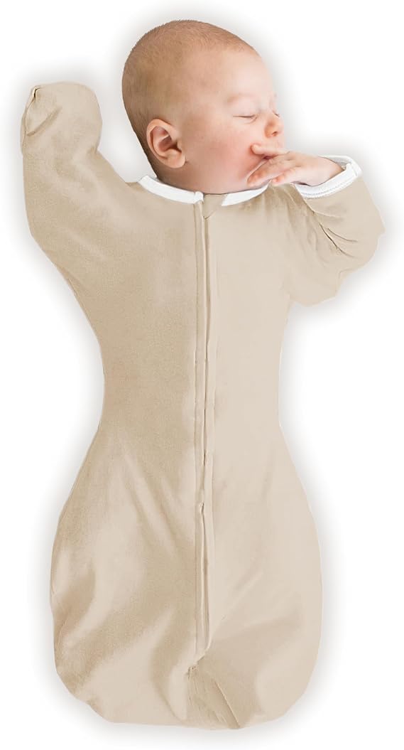 SwaddleDesigns Organic Transitional Swaddle Sack, Half-Length Sleeve