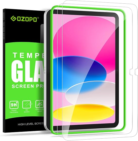 2-Pack Screen Protector for iPad A16 11th Generation 2025 (11-inch) | iPad 10th Generation 2022 (10.9-inch),Auto-Alignment Frame, Anti-Scratch, HD Clarity, Tempered Glass Film