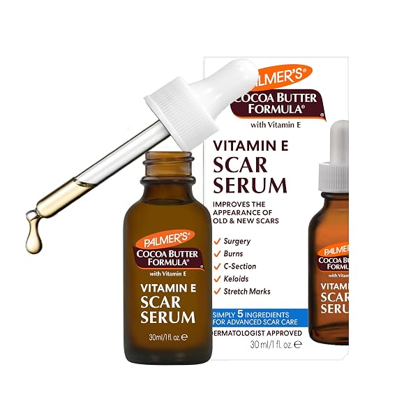 Palmer's Cocoa Butter Scar Serum with Vitamin E, Fragrance Free (1 Oz)