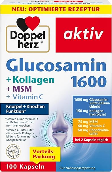 Doppelherz Glucosamine 1600 + Collagen + MSM + Vitamin C