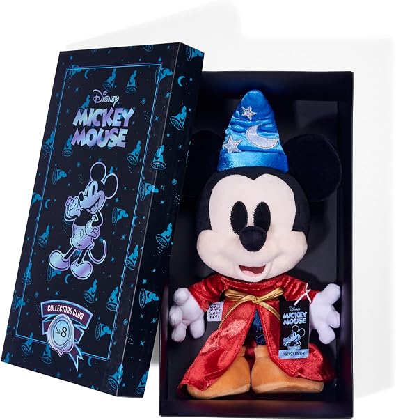 Simba 6315870312 Disney Fantasy Mickey Mouse - August Edition, 35 cm Plush Figure in Gift Box, Special, Limited Edition Collectible, Soft Toy Suitable for Children from Birth