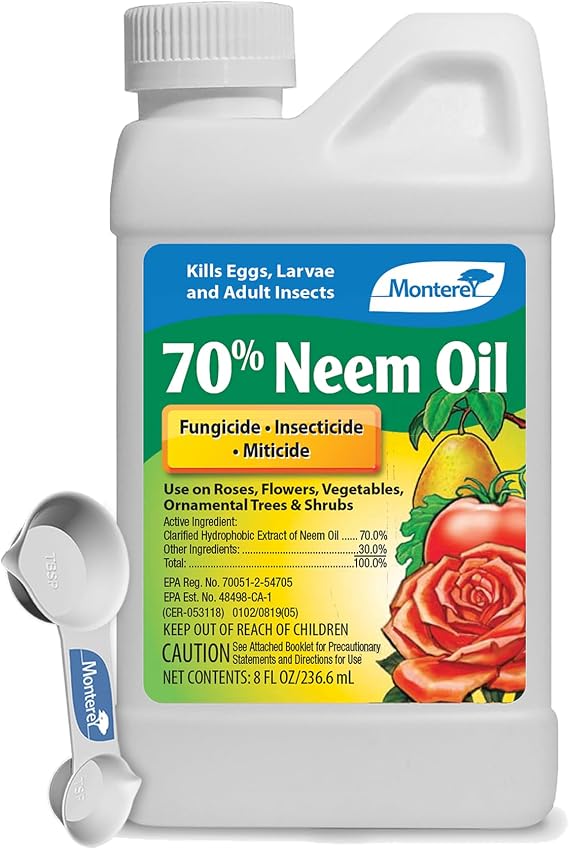 Monterey 70% Neem Oil with Measuring Spoon, 8oz