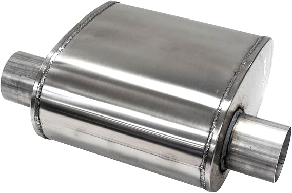 CORSA EXHST Corsa - Custom Sport Muffler 304SS 2.5in Offset In / 2.5in Offset Same Side Out 10in Length (CP250SS)
