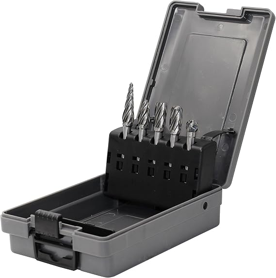 5pcs 1/4"(6.35mm) Shank Carbide Burrs for Aluminum