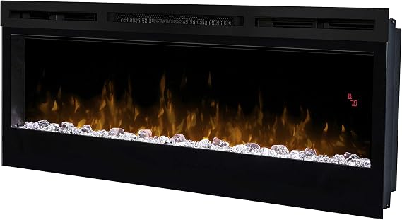 Dimplex Prism 50 Inch Wall-Mount Linear Electric Fireplace - Black, 1230W