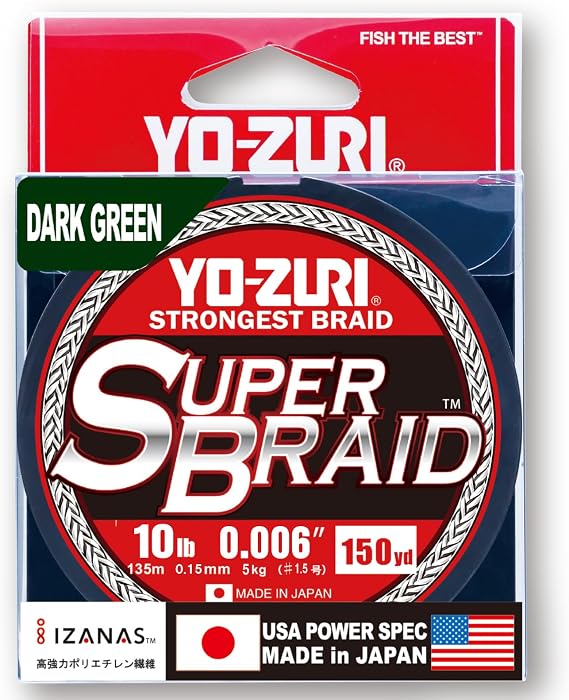 Yo-Zuri SuperBraid Koyu Yeşil 137,16 m Superbraid Olta
