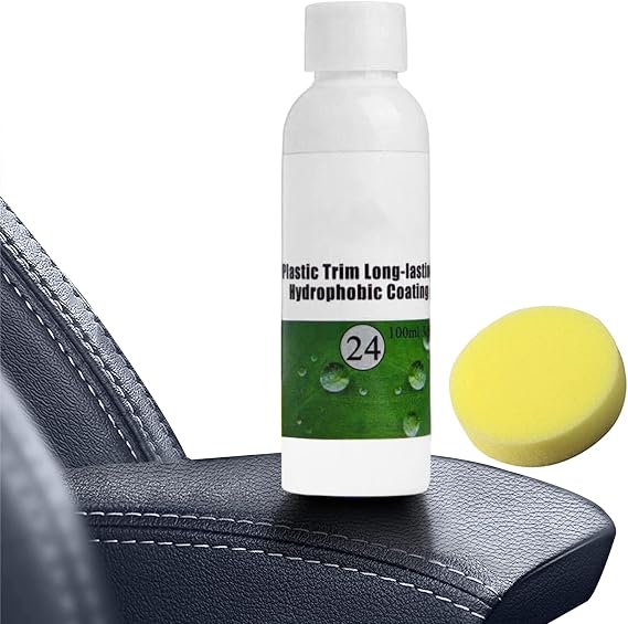 Plastic Longlasting Restorer, Multi-Purpose Foam Cleaner Car Restoring Liquid, Multifunctional Auto Plastic Trim Long-Lasting Hydrophobic Coating, 3.38 FL OZ (1)