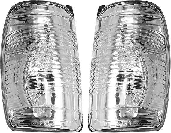 EATAKWARD 2 PCS Wing Mirror Left Driver & Right Passenger Side Turn Signal Light Indicator Lamp Lens Cover Replacement for Ford Transit T150 250 350 2015-2021 MK8 2014 Onwards Replace# 1847387 1847389