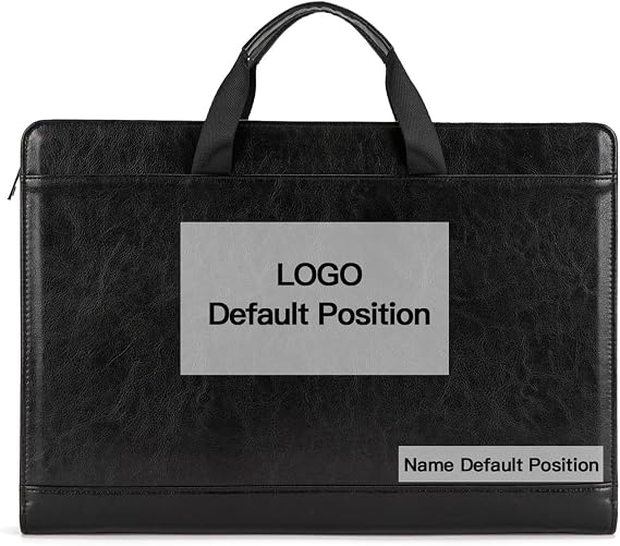 Personalized Vegan Leather Portfolio for 8.5 x 14 Pad and 15" Laptop