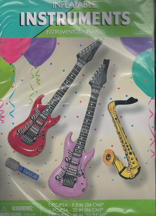 Inflatable Musical Instruments 4pc