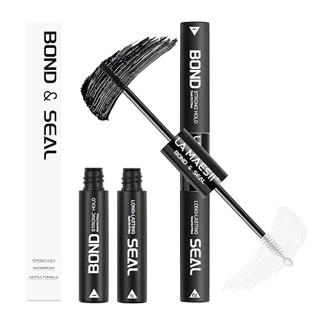 LA MAESII 2 in 1 Lash Cluster Glue, Strong Hold Lash Bond and Seal