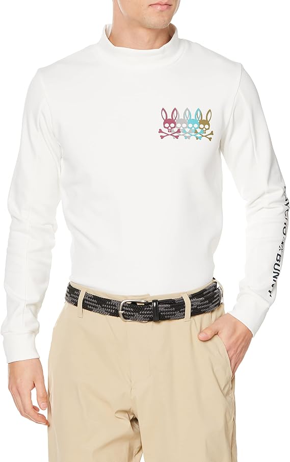 Psycho Bunny Men's Simple, Allover Pattern Printron TEE
