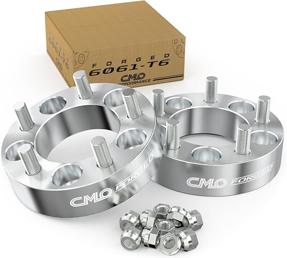 1.25" (32mm) 5x114.3 to 5x150 Wheel Adapters 74mm Bore M14x1.5 Studs 2PCS | 6061-T6 Forged, 10.9 Grade Studs, Anodized, For 5x114.3/5x4.5 Hub to Fit 5x150 Wheels